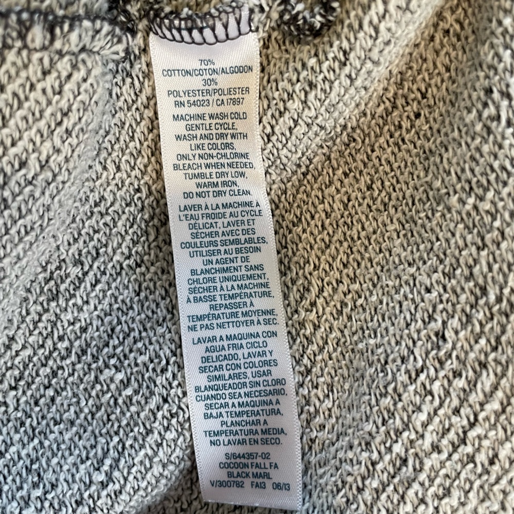 Grey lightweight short sleeve sweatshirt top - Picture 4 of 6